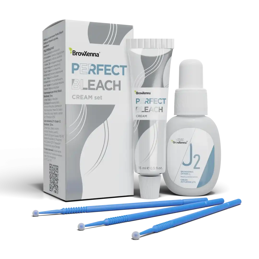 Профессиональный набор крем для осветления бровей Perfect Bleach, BrowXenna®