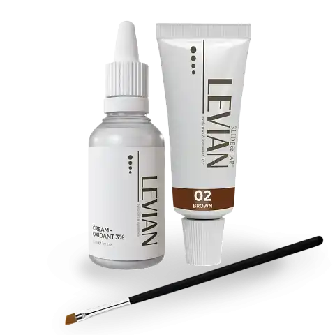 Набор краски Levian №2 (1 краска Brown, оксид, кисть), 1 шт.