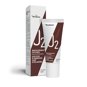 Краска для бровей и ресниц, OXYGEN J2 BROWN 5.67