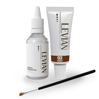 Набор краски Levian №2 (1 краска Brown, оксид, кисть), 1 шт.