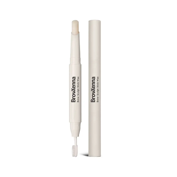 Воск-стик для укладки и ухода за бровями с щеточкой Brow Sculpt Stick Wax BrowXenna