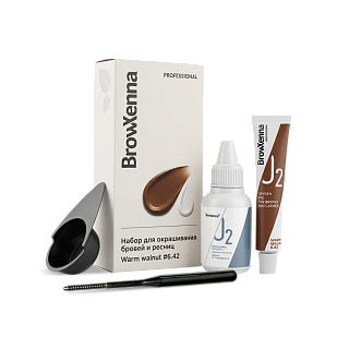 Набор для окрашивания бровей и ресниц BrowXenna® OXYGEN J2 (краска + оксид)