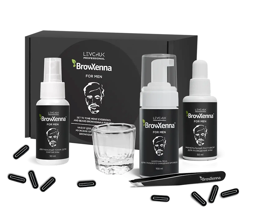 Набор для тонирования мужских бровей и бороды BrowXenna® for Men