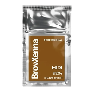 Хна для бровей BrowXenna® (midi-саше) Блонд #204 Золотистый блонд