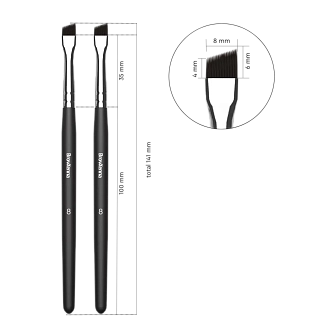 Набор кистей №8 BrowXenna® (скошенные)