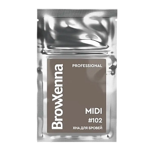 Хна для бровей BrowXenna® (midi-саше) Шатен #102 Холодный кофе