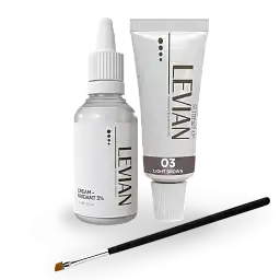 Набор краски Levian №3 (1 краска Light Brown, оксид, кисть), 1 шт.