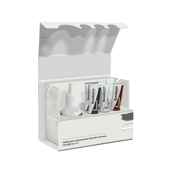 Набор для окрашивания бровей и ресниц  OXYGEN J2 mini, BrowXenna®