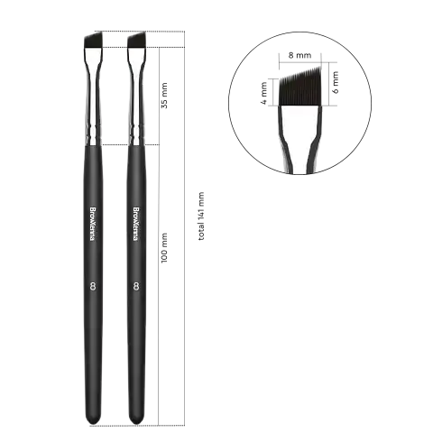 Набор кистей №8 BrowXenna® (скошенные)