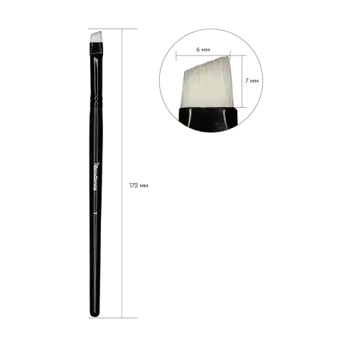 Кисть для бровей Synthetic BrowXenna® №7 (скошенная)